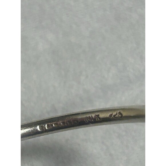 Tiffany & Co Return to Tiffany Heart Tag 925 Silver Bangle 2.5” Medium - Picture 9 of 16